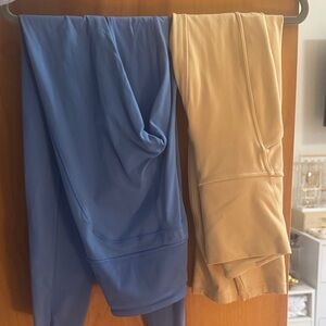 lululemon athletica Blue and Tan Leggings